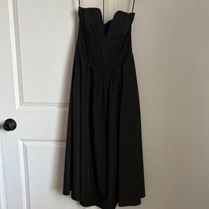 Cider Strapless Black Dress
